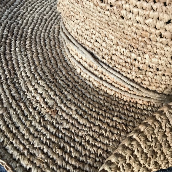 Peter Grimm Straw Hat Women's Floppy Round Vacation Beach Summer BOHO style - Picture 10 of 16